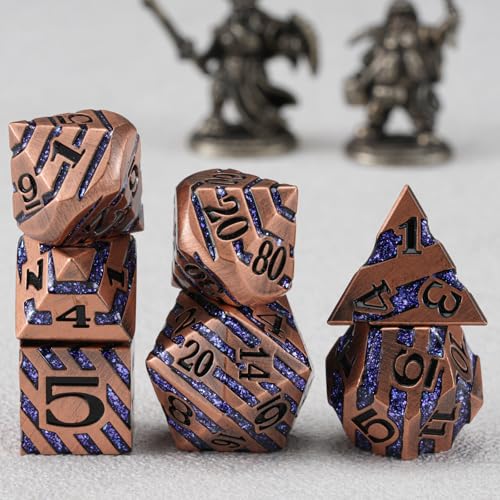 Inlay Metal DND Dice Set