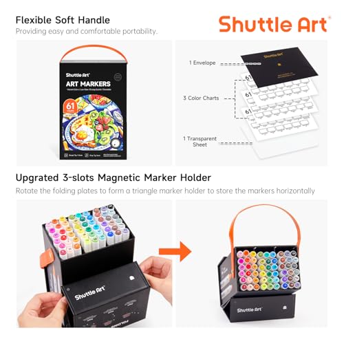 61 Colors Alcohol Markers (61 Count)