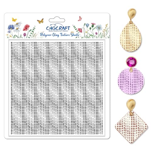 Polka Dot Texture Polymer Clay Texture Sheets Geometric Texture Silicone Texture Stamp Clay Texture Mat Modeling Pattern Pad for Jewelry and Clay Earrings Tools