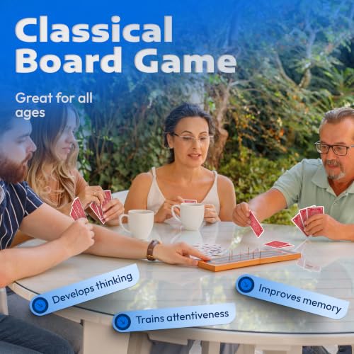 Cribbage Board Game Set with Storage