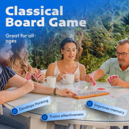 Cribbage Board Game Set with Storage