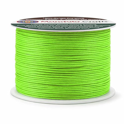 0.5mm Lime Green Waxed Cord