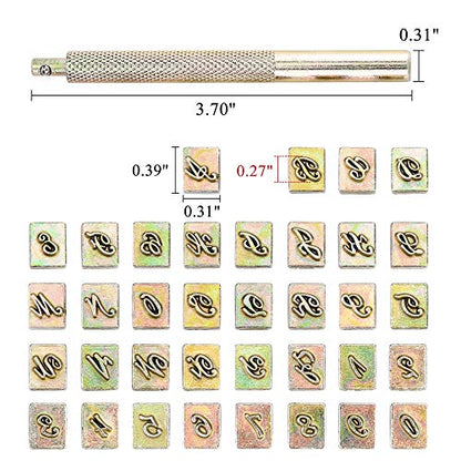 37 Pieces Leathercarft Stamping Tool Set