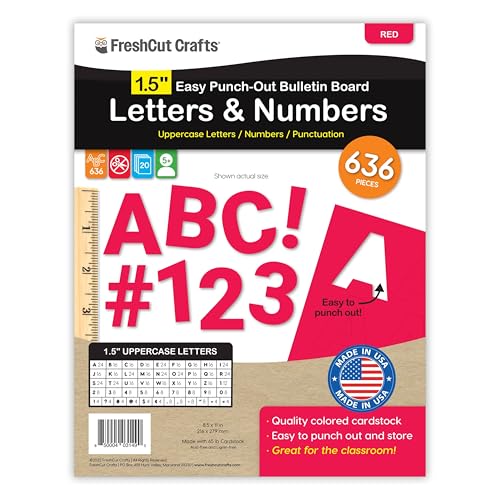 1.5 Inch Bulletin Board Letters & Numbers