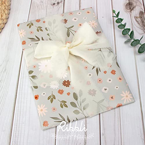 Ivory Chiffon Ribbon 1 (90 Foot)