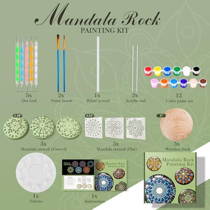 Mandala Rock Painting Kit