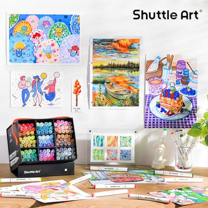 Brush Tip Alcohol Markers (121 Count)