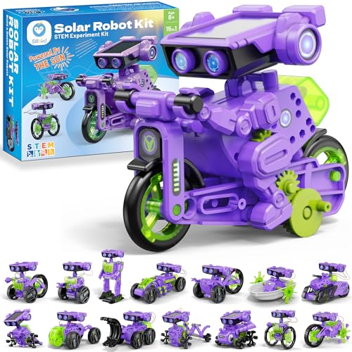 Solar Building Robot Kit Educational STEM Gift for Boys Aged 8