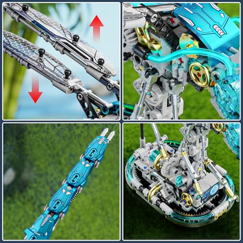Mechanical Dragonfly Building Blocks for Adults