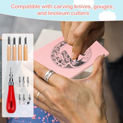 50 Pack Rubber Carving Blocks 4 x 6 Inch (50 Count)