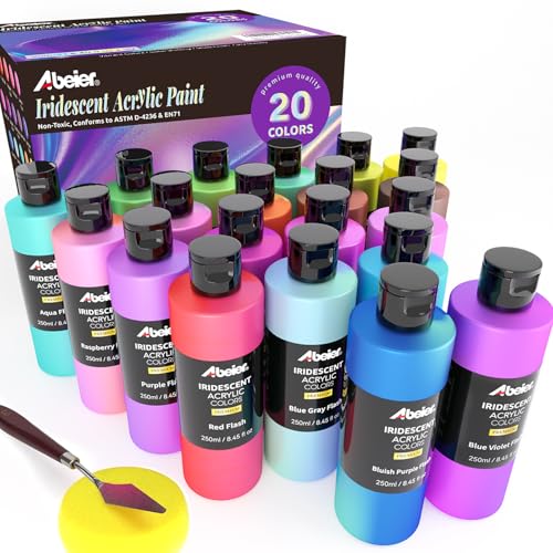 Iridescent Acrylic Paint Set (169 Fl Oz)