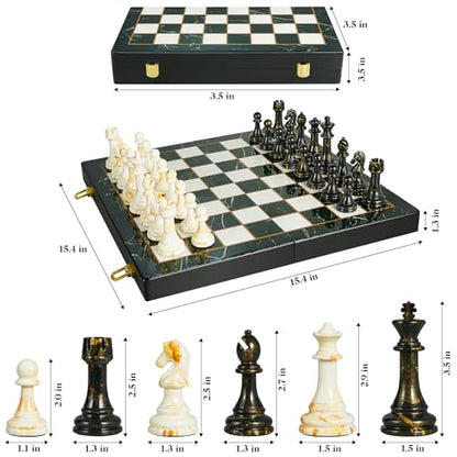 15" Large Chess Set for Adults with Extra 2 Queens