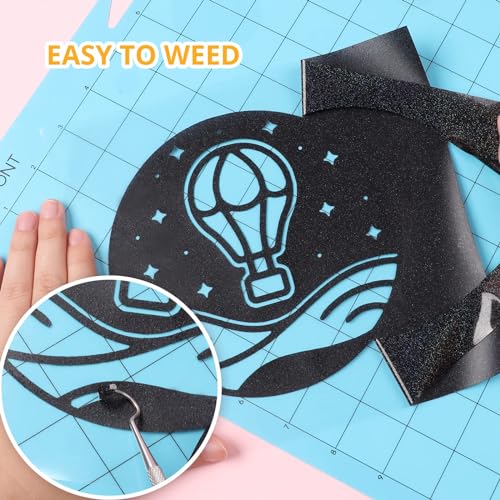 Black Glitter Heat Transfer Vinyl