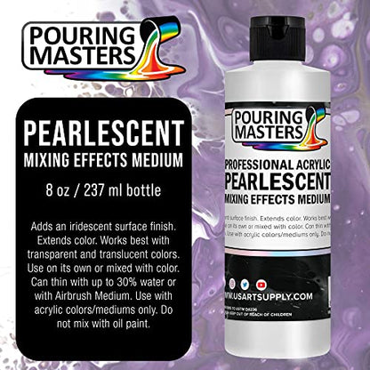 8 Oz Acrylic Pearlescent Effects Medium (8 Fl Oz)