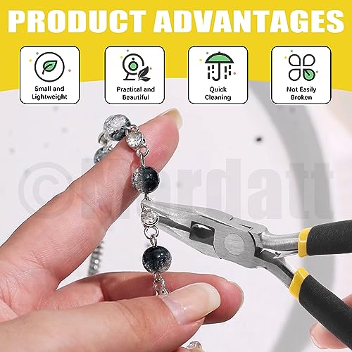 1587Pcs Jewelry Making Supplies Kit Includes Jewelry Pliers (1587 Count)