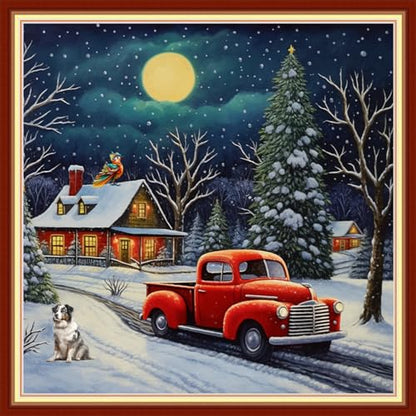 Cross Stitch Stamped Full Embroidery Kits DIY 11CT Cotton Thread Printed DIY Needlepoint Kits Craft Needlework Set Cross