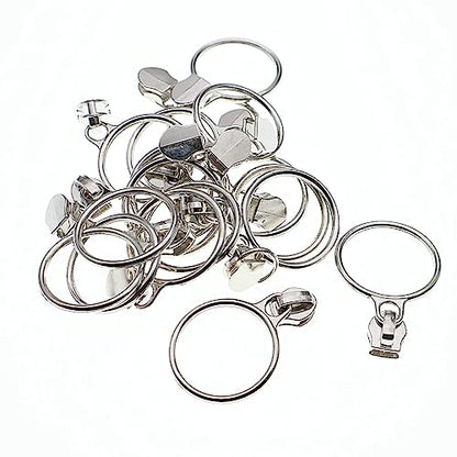5 Silver Metallic Nylon Coil Zippers by The Yard Bulk 10 Yards White Zipper Tape with 25pcs Silver Ring Pull Sliders for DIY Sewing Tailor Craft Bag