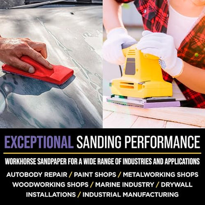 Premium 220 Grit PSA Purple Film Ceramic Longboard Sandpaper (60 Foot)
