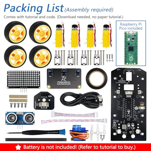 4WD Car Kit for Raspberry Pi Pico