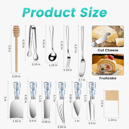 Marble Blue Cheese Knife Set
