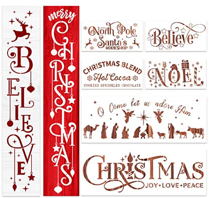 Christmas Stencils for Crafts Reusable Christmas Stencils for Painting