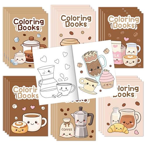Coffee Activity Coloring Books (24 Count)