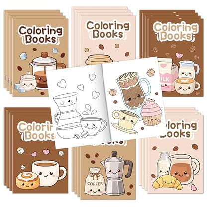 Coffee Activity Coloring Books (24 Count)