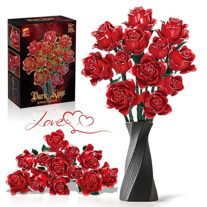 Red Roses Building Blocks Set