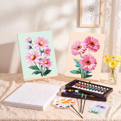 36 Pcs Paint and Sip Kit Gift for Adults 8''x10'' (36 Count)