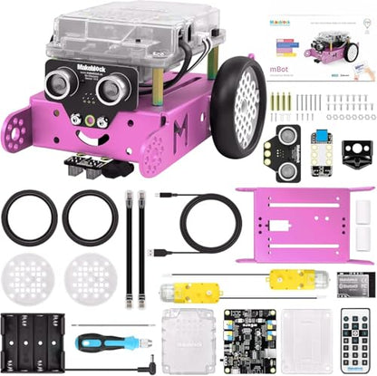 mBot Pink STEM Coding Robotics Toy Kit for Girls & Kids Ages 8