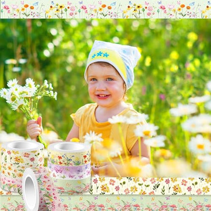 12 Rolls Floral Washi Tape Set (12 Count)
