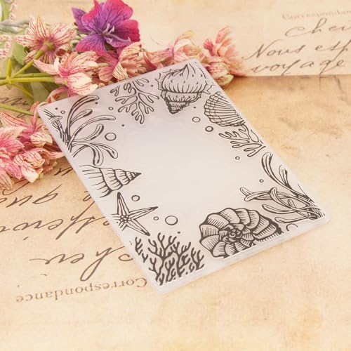 6Pcs Plastic Embossing Folders for Card Making Embossing Machine Template Mold Paper Card Embossing Stencil Flower Leaf Embossing Folder for Scrapbook Photo Album DIY Craft Decoration