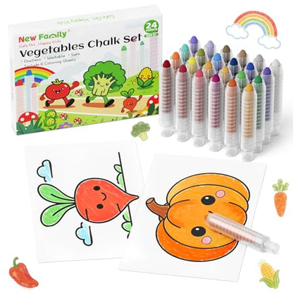Vegetables Friends Chalk Set (24 Count)