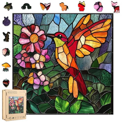 Wooden Puzzle for Adults Hummingbird 200 Piece Jigsaw Puzzle (200 Count)