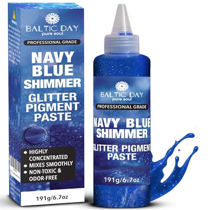 Navy Blue Shimmer Epoxy Pigment Paste XL (6.7 Ounce)