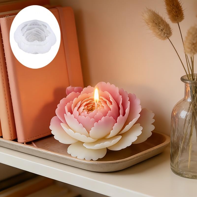 Large Flower Epoxy Resin Molds for Candle Making
