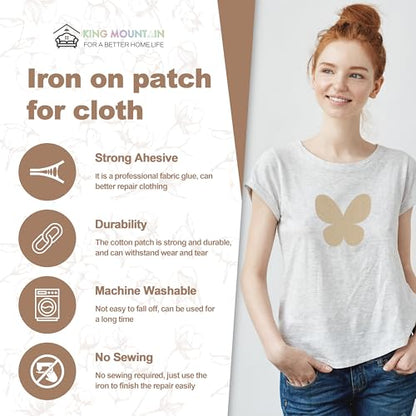 Iron on Patches for Clothes (20 Count)