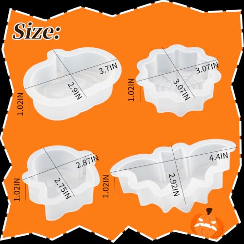 Halloween Candle Molds (4 Count)