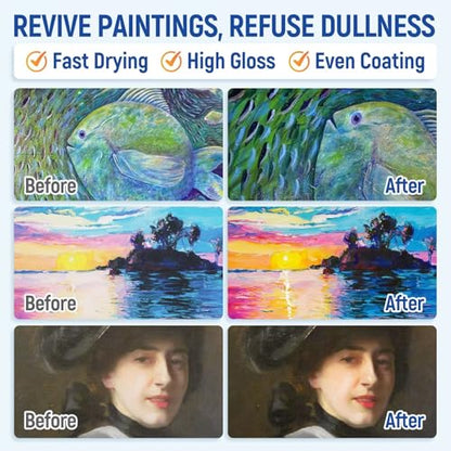 High Gloss Varnish for Acrylic Painting Clear Coat for Acrylic Paint