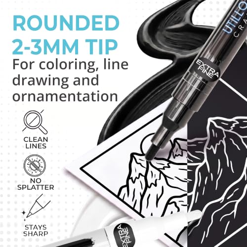 Black and White Paint Pens (8 Count)