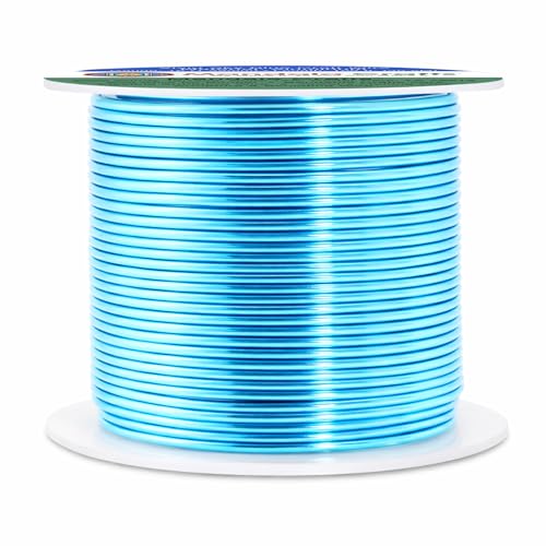 16 Gauge Vivid Sky Blue Anodized Aluminum Craft Wire