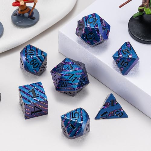 Inlay Metal DND Dice Set (7 Count)