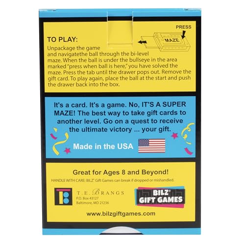 Super Maze Brain Teasing Game for Cash or Gift Cards (2 Count)