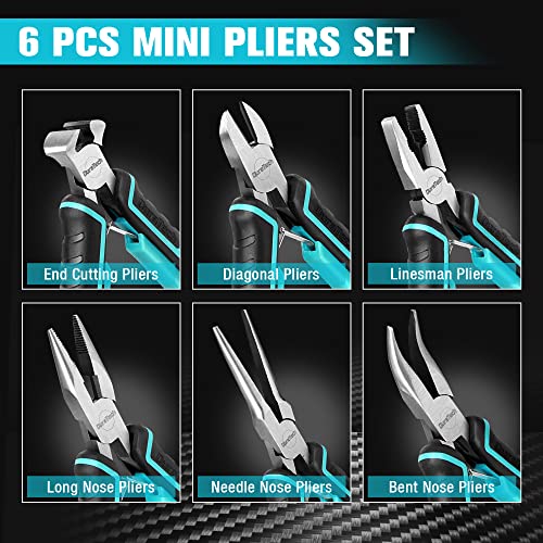 Mini Pliers Set (6 Count)