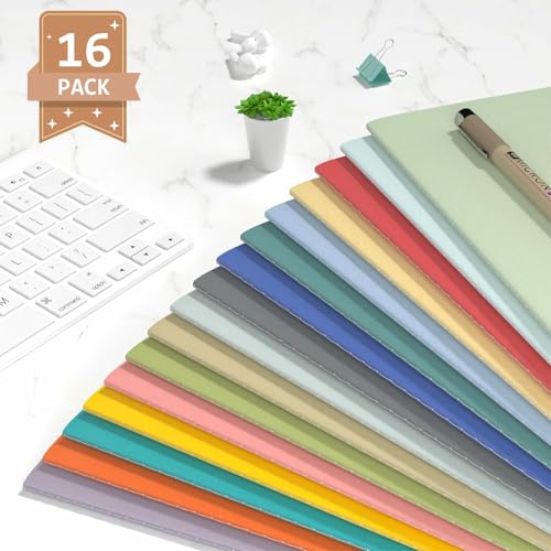 16 Pack Blank Notebook Journals Bulk