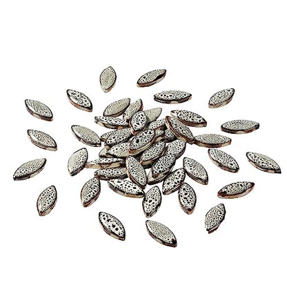 70 Pcs Petal Ceramics Mosaic Tiles for Crafts