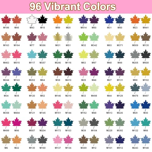 Dual Tip Acrylic Paint Markers 72 Colors (36 Count)