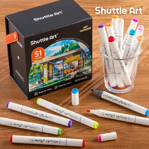 Alcohol Markers Brush tip (51 Count)