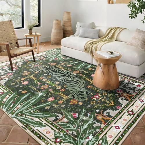Oriental Tropical Washable Rugs (24 Sq Ft)