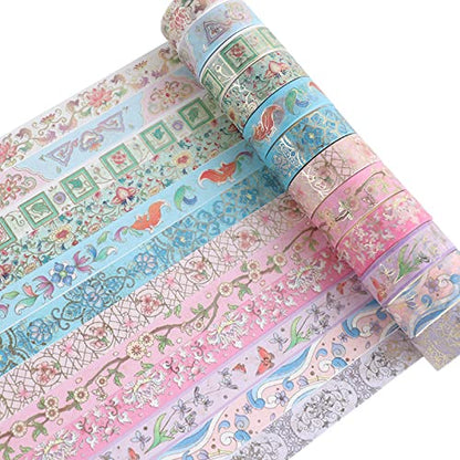 12 Rolls Floral Washi Tape Set (12 Count)